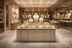 تحول فروش با طراحی اصولی ویترین طلافروشی در سال ۱۴۰۴